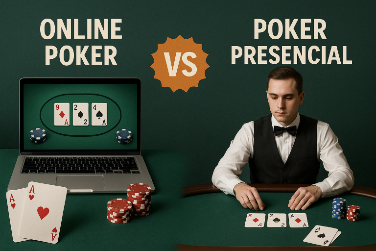 poker online vs poker presencial
